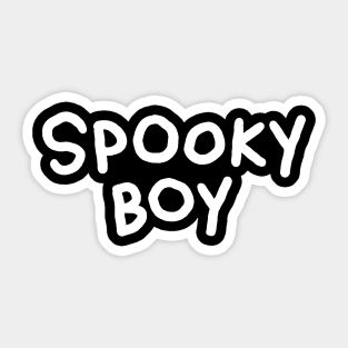 spooky boy Sticker
